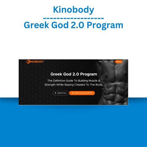 kinobody login|kinobody greek god program.
